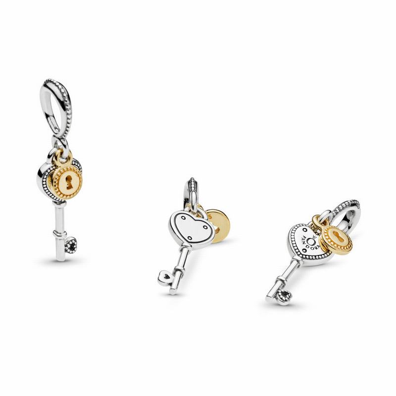 Pandora Key To My Heart Dangle Charm - Two Tone - Canada | HI2759DG